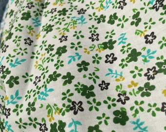Kali GREEN Floral Polyester Cotton Fabric by the Yard - 10055