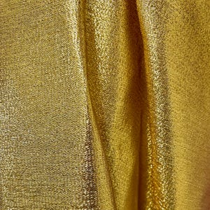 Kenzie GOLD Light Weight Lamé Fabric by the Yard  - 10059
