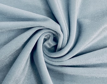 Princess SAGE Polyester Spandex Stretch Velvet Fabric for - Etsy