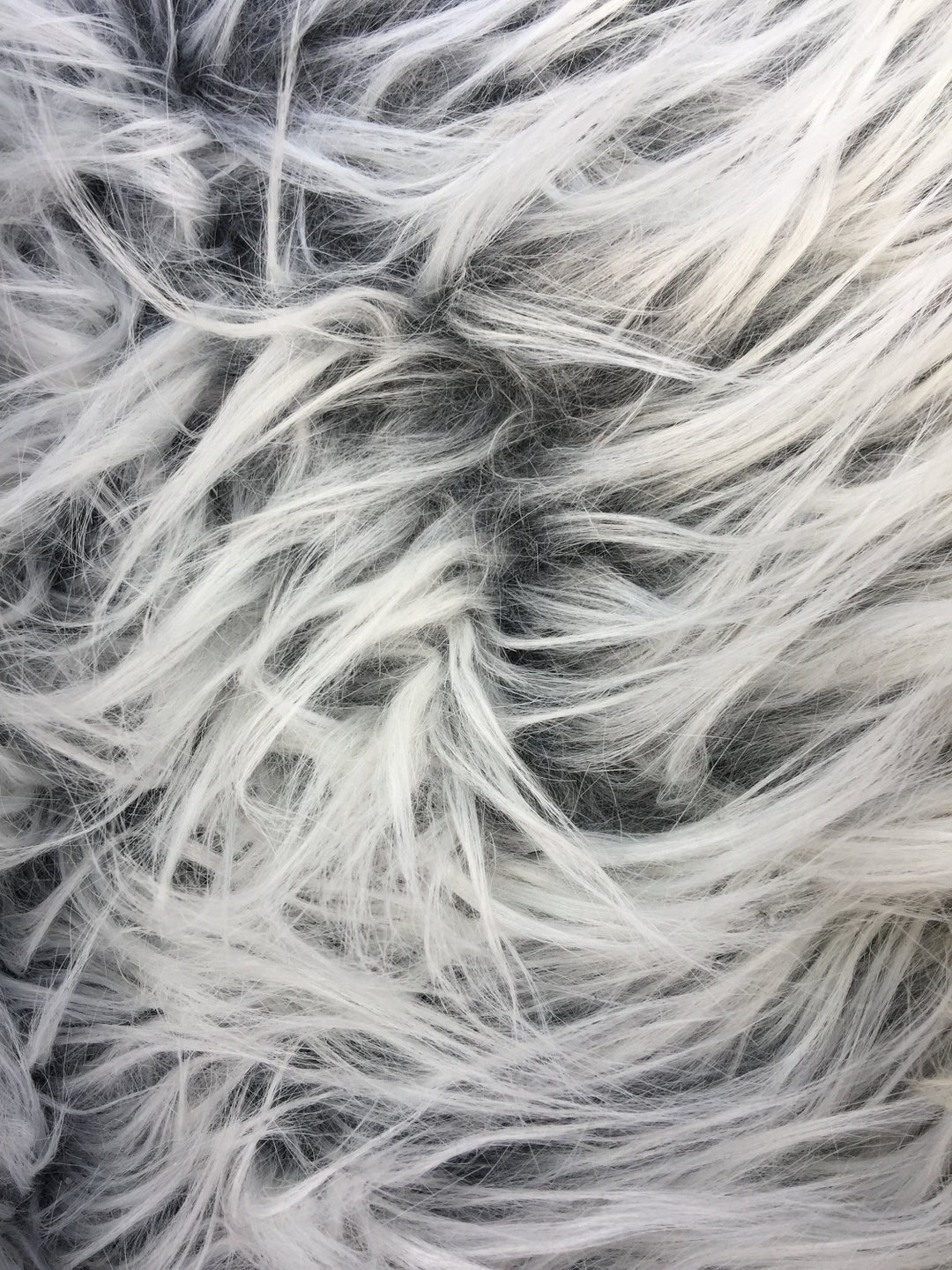 Bethany CHARCOAL Frost Mongolian Long Pile Soft Faux Fur - Etsy