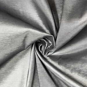 Irene LIGHT GREY Stretch Taffeta Fabric for Gowns, Bridal Wear, Home Decor, Lining, Clothes, Costumes, Crafts - 10196 NewFabricsDaily