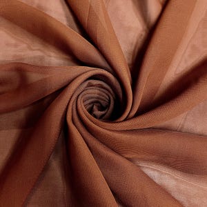 Danielle RUST Polyester Hi-Multi Chiffon Stoff Meterware - 10075