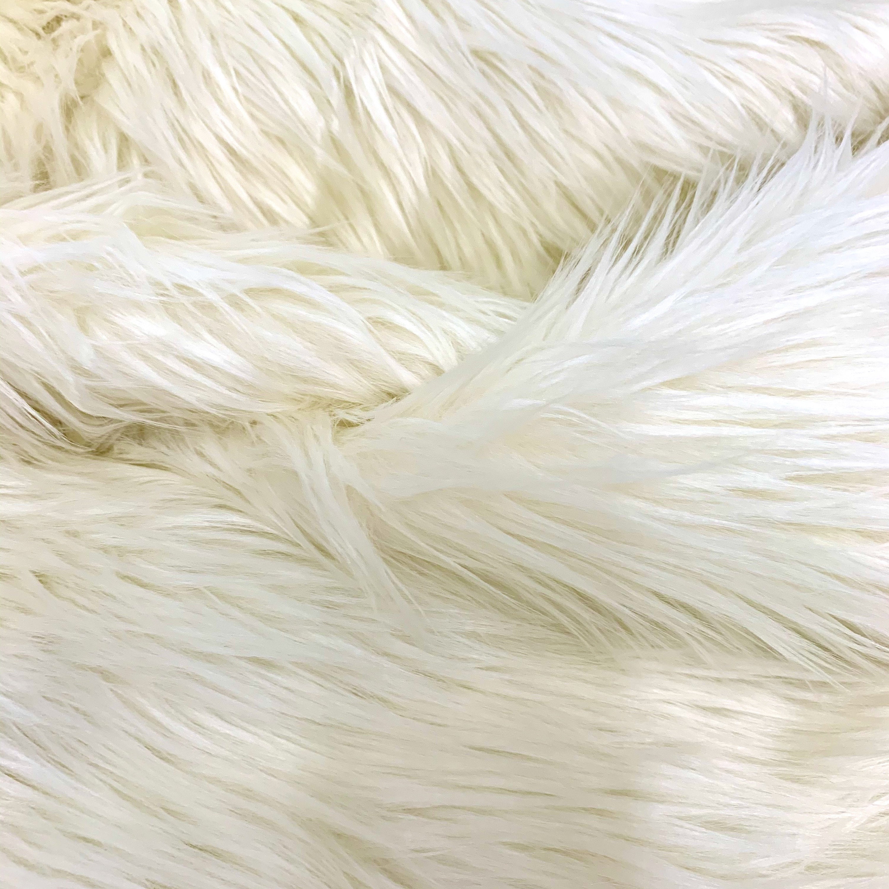 Eden IVORY Shaggy Long Pile Soft Faux Fur Fabric for Fursuit | Etsy