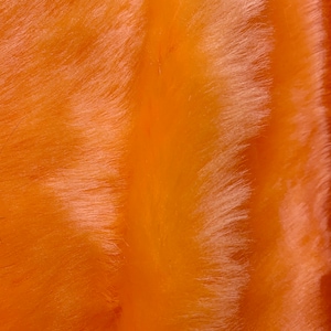 Zahra ORANGE 0.75 Inch Short Pile Soft Faux Fur Fabric for Fursuit, Cosplay Costume, Photo Prop, Trim, Throw Pillow, Crafts - 10177