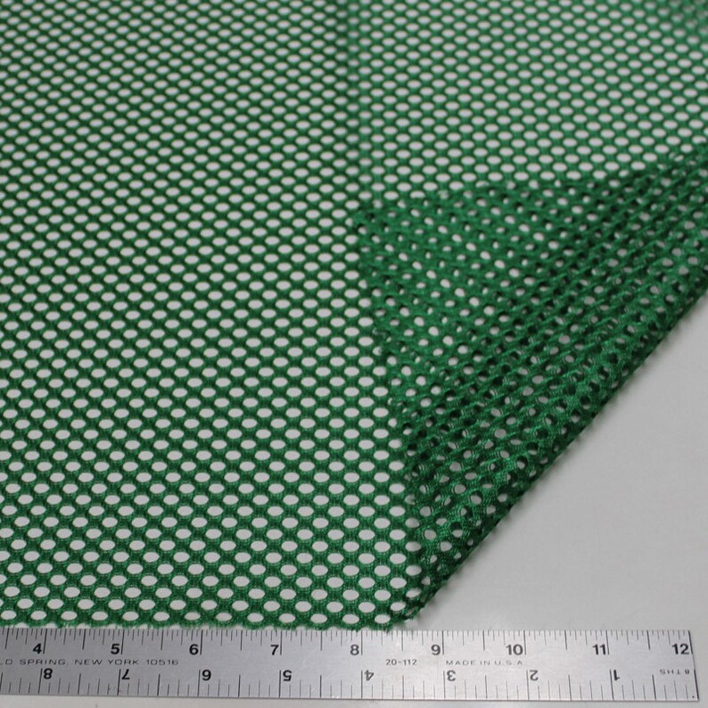 Mallory HUNTER GREEN Polyester King Mesh Knit Fabric by the - Etsy
