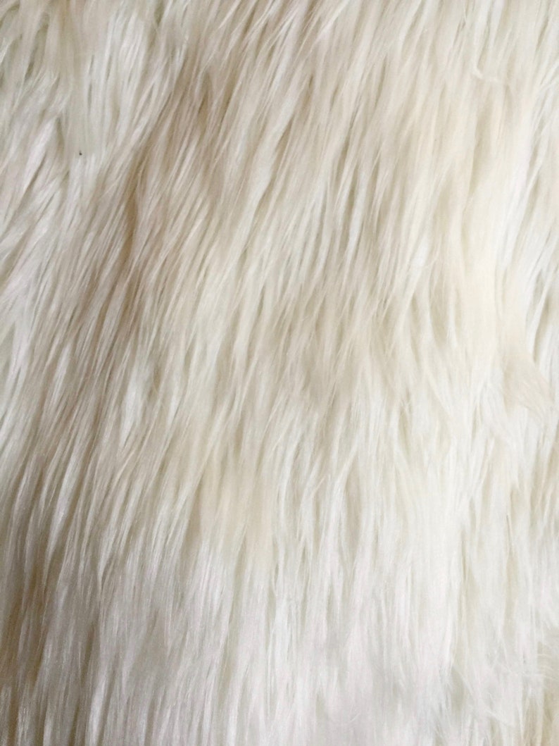 Eden IVORY Shaggy Long Pile Soft Faux Fur Fabric for Fursuit | Etsy