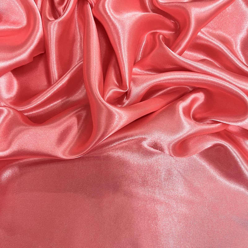 Light Coral Silk Dres