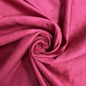 Giana FUCHSIA Faux Suede Polyester Microsuede Fabric by the Yard - 10223