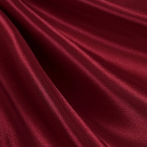 Eliza CRANBERRY Shiny Heavy Bridal Wedding Satin Fabric by the Yard - 10009