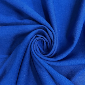 Karla ROYAL BLUE Soft Hand Feel Linen Rayon Fabric by the Yard for Clothes, Costumes, Crafts, etc - 10194