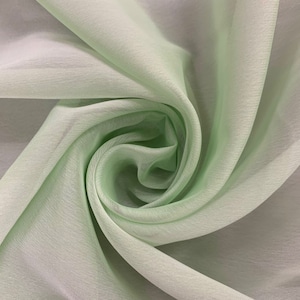 Jolene LIGHT MINT GREEN Polyester Two-Tone Chiffon Fabric by the Yard - 10135