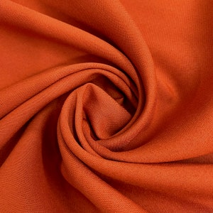 Ainsley RUST Polyester Poplin Fabric by the Yard
