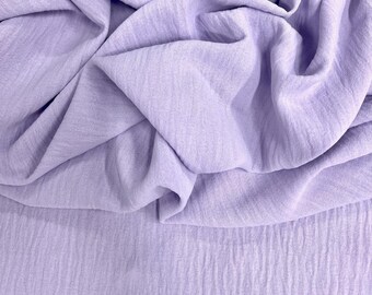 Sophia LAVENDER Air Flow Polyester Fabric for Dresses, Tops, Bottoms, Shawl, Scarf, Costumes, Crafts