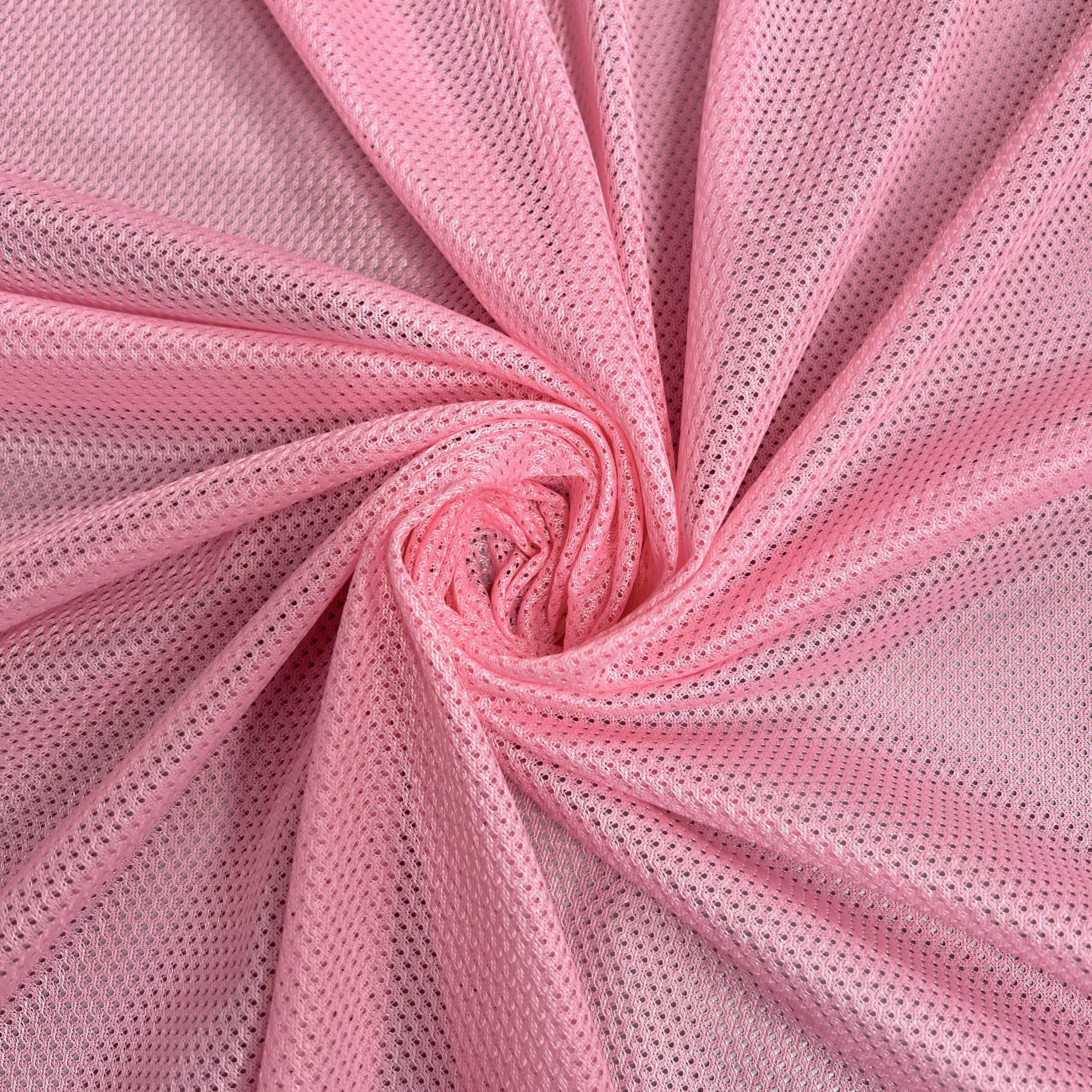 Brylee PINK Polyester Micro Mesh Jersey Sports Mesh Knit Fabric by the ...