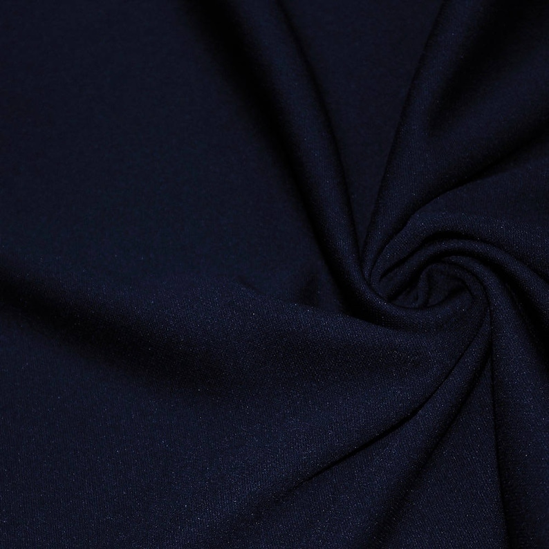 Evie NAVY BLUE Polyester Scuba Double Knit Fabric by the Yard Etsy