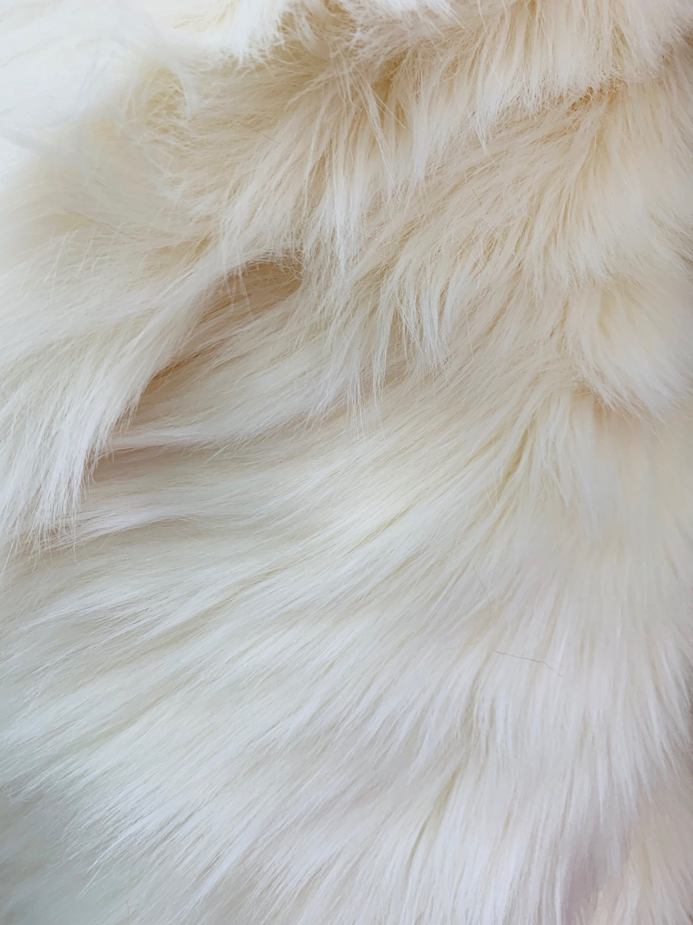 Sasha IVORY 2 Inch Long Pile Soft Luxury Faux Fur Fabric - Etsy