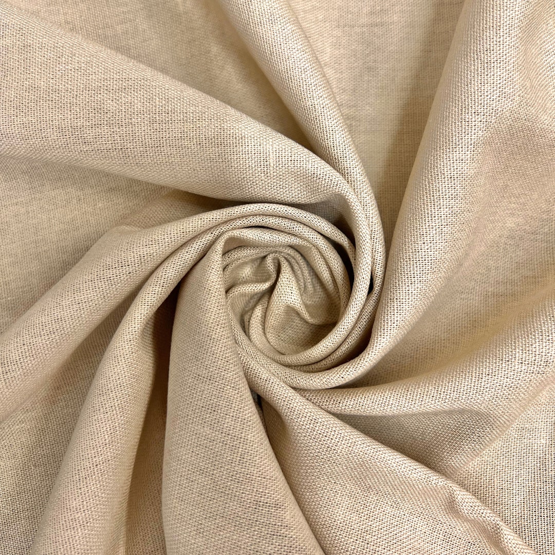 Karla STONE Soft Hand Feel Linen Rayon Fabric by the Yard for Clothes ...