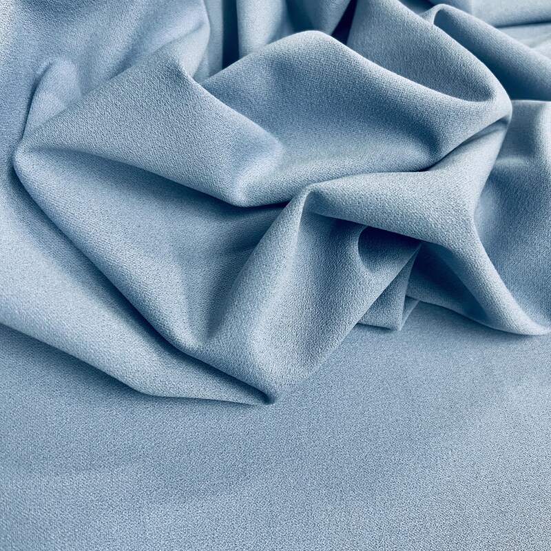 Baby Blue Stretch Polyester Crepe main image 0