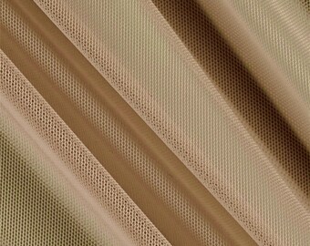 Katie DARK TAN English Netting Fabric by the Yard - 10067