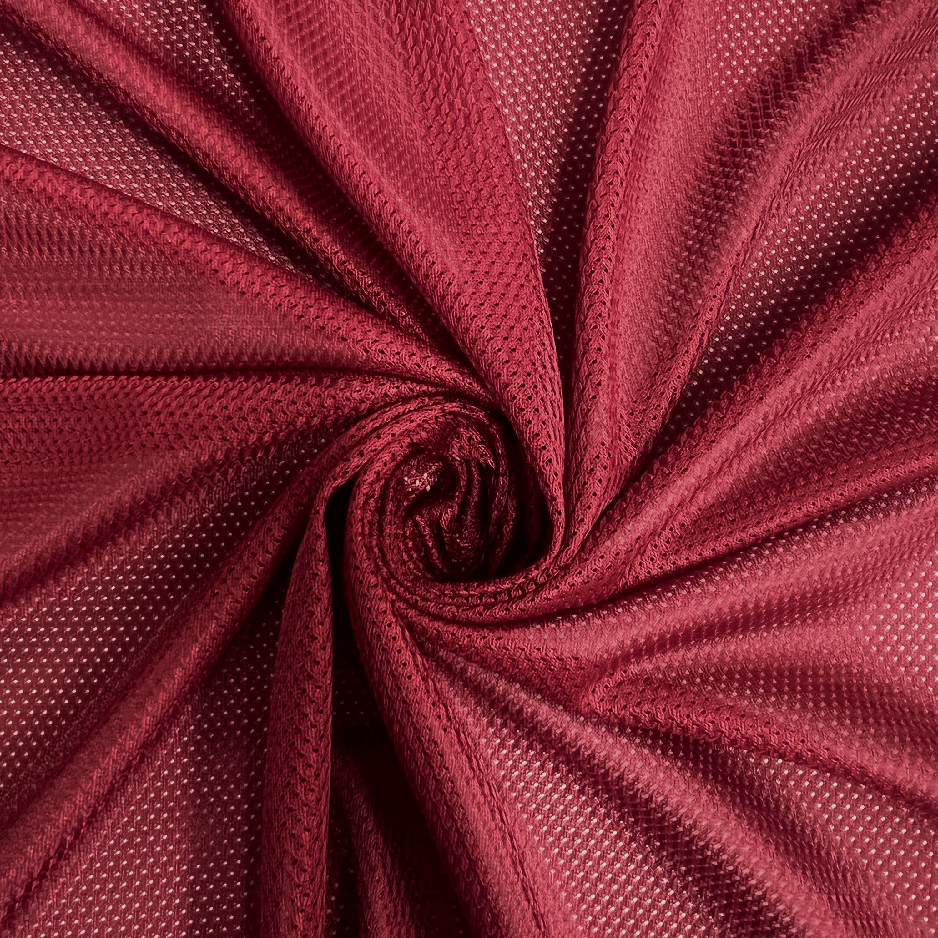 Brylee WINE Polyester Micro Mesh Jersey Sports Mesh Knit Fabric by the ...
