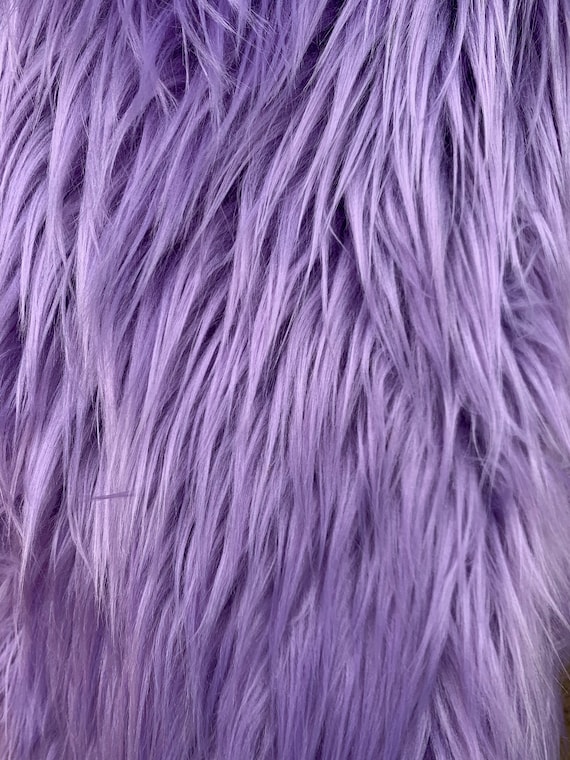 Eden LAVENDER Shaggy Long Pile Soft Faux Fur Fabric for Fursuit, Cosplay  Costume, Photo Prop, Trim, Throw Pillow, Crafts