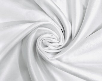 Giana WHITE Faux Suede Polyester Microsuede Fabric by the Yard - 10223