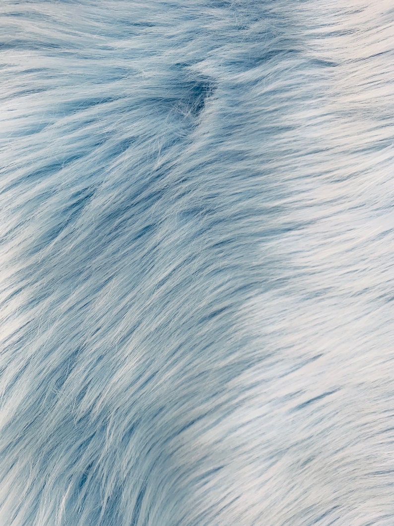 Sasha LIGHT BLUE 2 Inch Long Pile Soft Luxury Faux Fur Fabric | Etsy