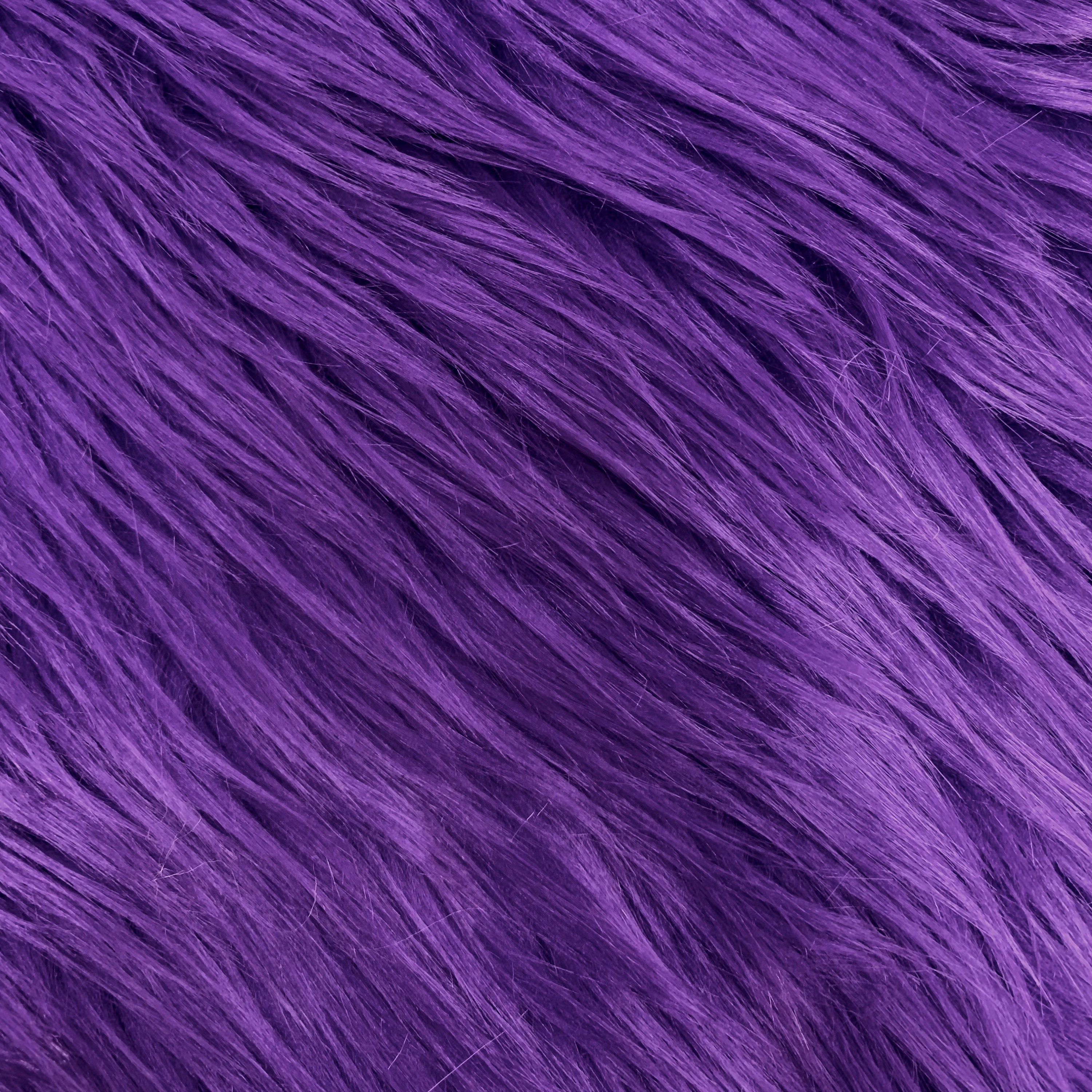 Low priced fake fur fabric by the meter, long hair, light violet - YF360TT  Heliotrope