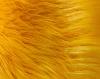 Eden MANGO Shaggy Long Pile Soft Faux Fur Fabric for Fursuit, Cosplay Costume, Photo Prop, Trim, Throw Pillow, Crafts