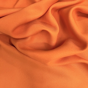 Delaney ORANGE Polyester Gabardine Fabric for Skirts, Suits, Overcoats, Trousers/Slacks, Uniforms, Lining, etc.