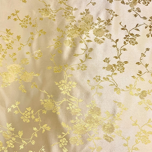 Yellow Floral Fabric Etsy