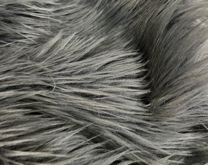 Shaggy Rainbow Stripe Faux Fur Fabric By The Yard Can Be Used For Costumes-Clothing-Accessories-Rugs [Neon Rainbow]