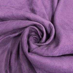Giana VIOLET Faux Suede Polyester Microsuede Fabric by the Yard - 10223