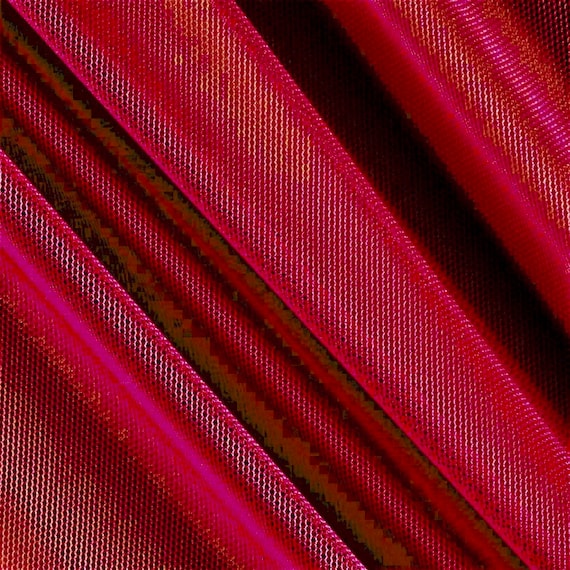 Katie RED Soft English Net Fabric by the Yard, 100% Polyester, 58–60" Wide, 2-Way Stretch for Bridal & Crafts - 10067