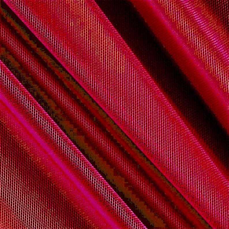 Tessuto a rete inglese morbido Katie RED, tagliato su misura, 100% poliestere, larghezza 58–60", elasticizzato in due direzioni, ideale per abiti da sposa e lavori artigianali - 10067 immagine 1