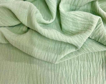 Sophia SAGE Air Flow Polyester Fabric for Dresses, Tops, Bottoms, Shawl, Scarf, Costumes, Crafts