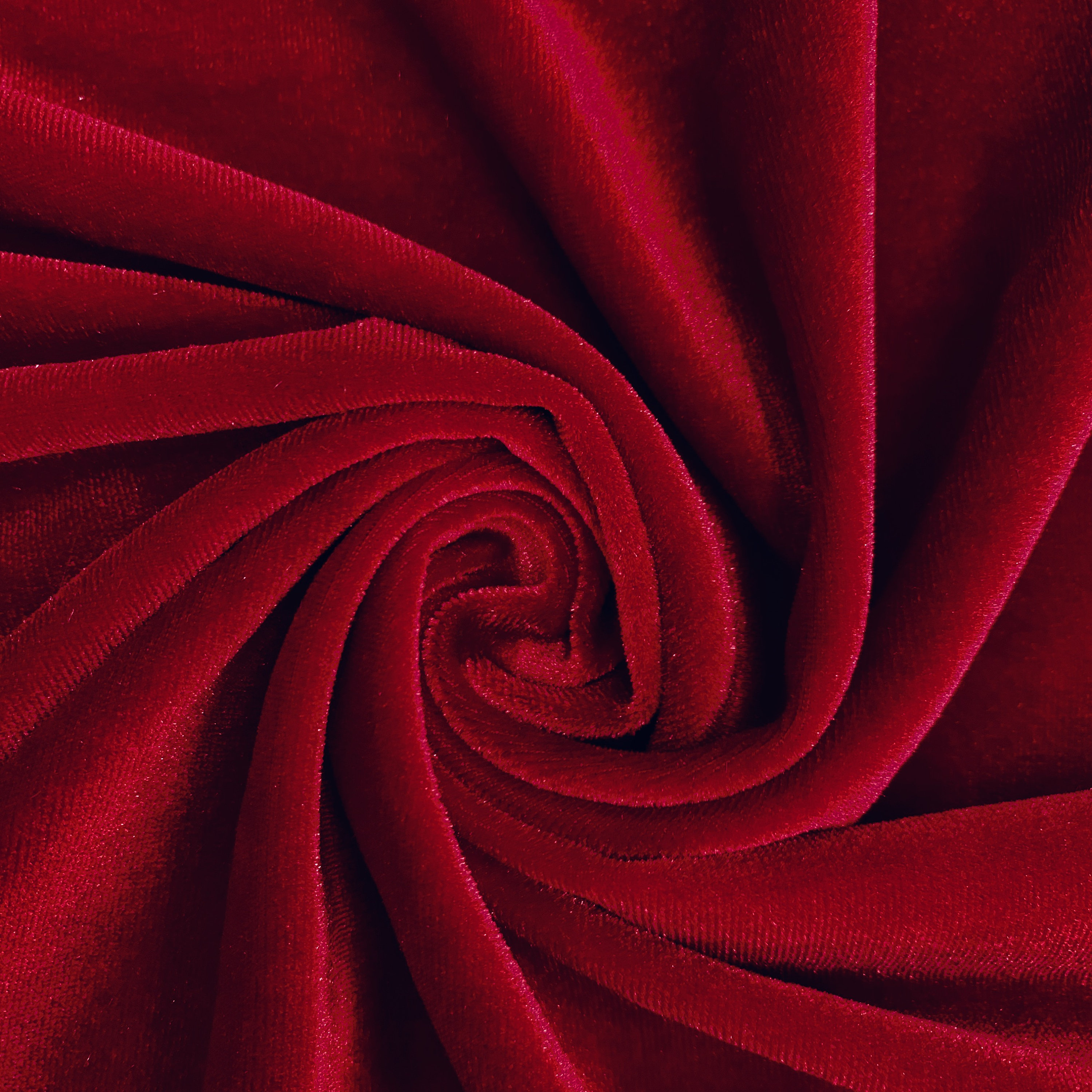 6742925 DANA THEATRE RED Solid Color Velvet Upholstery Fabric