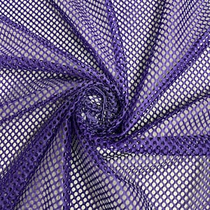 Mallory PURPLE Polyester King Mesh Knit Fabric by the Yard - 10111