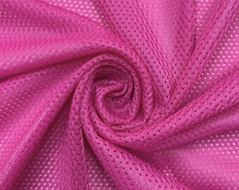 Tejido de punto de malla deportiva de poliéster micromalla Brylee FUCHSIA cortado a medida