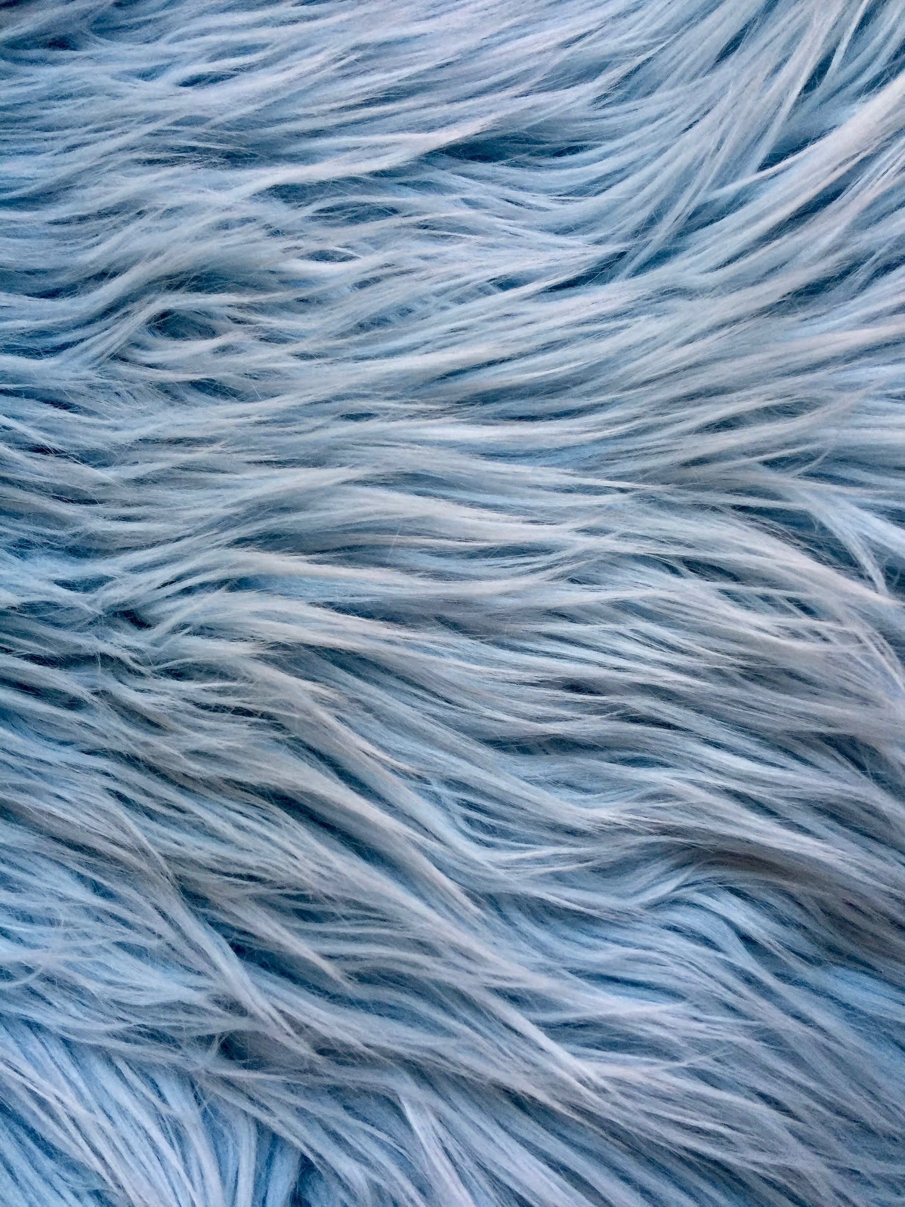 Eden LIGHT BLUE Shaggy Long Pile Soft Faux Fur Fabric for Etsy