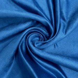 Giana ROYAL BLUE Faux Suede Polyester Microsuede Fabric by the Yard - 10223