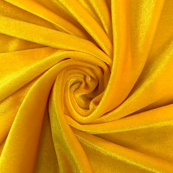 Princess MANGO Polyester Spandex Stretch Velvet Fabric for Bows, Headwraps, Top Knot, Scrunchies, Clothes, Costumes, Crafts - 10001