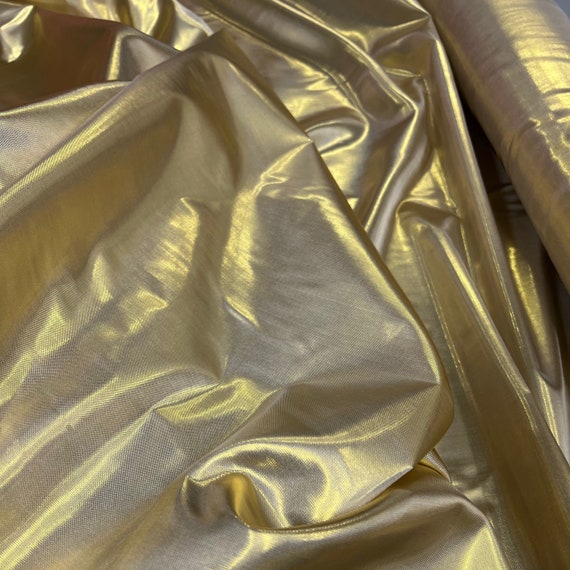 Gold Lame Fabric - by The Yard