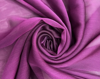 Jolene DARK ORCHID PLUM Polyester zweifarbiger Chiffon-Stoff Bulk-Lager - 10135