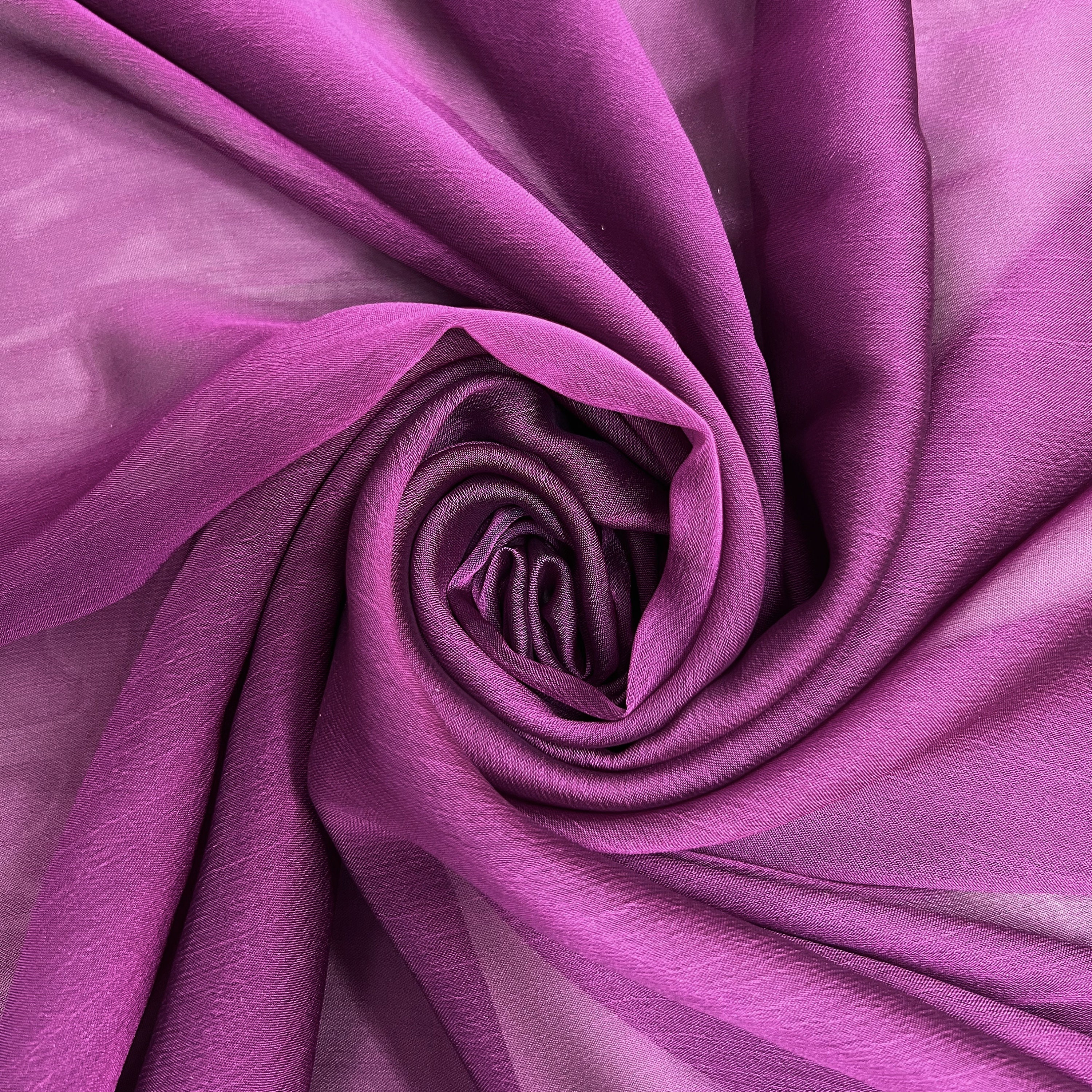 Aubergine chiffon fabric deals