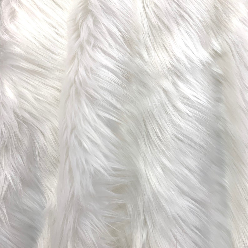 Sasha WHITE 2 Inch Long Pile Soft Luxury Faux Fur Fabric | Etsy
