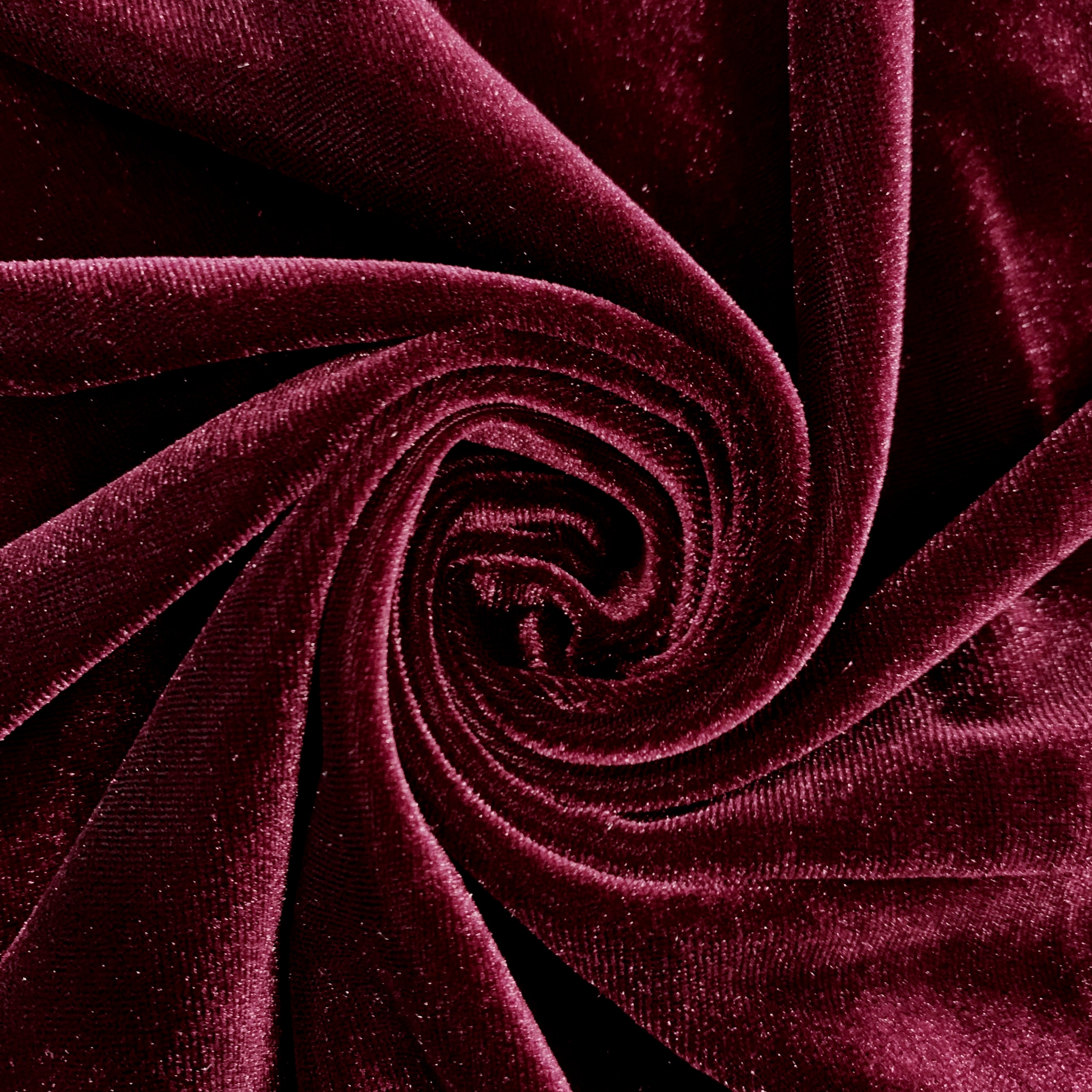 Cali Fabrics Purple 4-way Stretch Velvet By The Yard