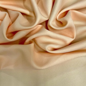 Delaney LIGHT PEACH Polyester Gabardine Fabric for Skirts, Suits, Overcoats, Trousers/Slacks, Uniforms, Lining, etc.