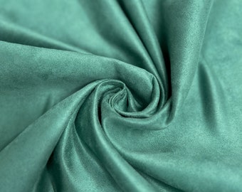 Tecido de microfibra de poliéster Giana SEAFOAM com efeito camurça sintética, vendido por metro - 10223