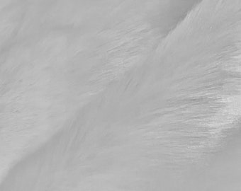 Zahra WHITE 0.75 Inch Short Pile Soft Faux Fur Fabric for Fursuit, Cosplay Costume, Photo Prop, Trim, Throw Pillow, Crafts - 10177